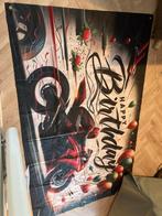 Vlag banner happy birthday motor, Diversen, Ophalen of Verzenden, Zo goed als nieuw