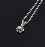 Solitair diamant 14k gouden ketting gourmet met hanger dames, Sieraden, Tassen en Uiterlijk, Kettingen, Voordeelsieraden, Ophalen of Verzenden