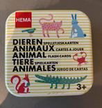 Blikje met Dieren Spelletjeskaarten - HEMA - ZGAN!, Verzenden, Zo goed als nieuw