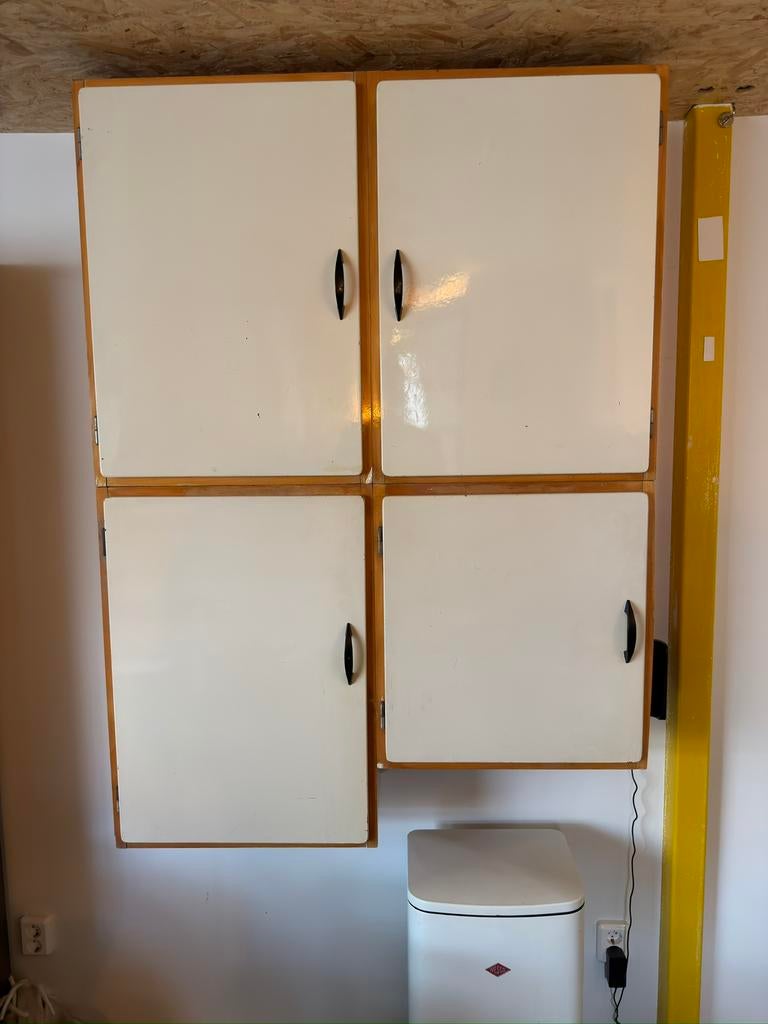 4 Vintage keuken bovenkastjes, Huis en Inrichting, Ophalen, Gebruikt, 50 tot 100 cm, 25 tot 50 cm