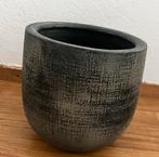 Mica 100% Handmade bloempot grijs, Rond, Binnen, Ophalen of Verzenden, Zo goed als nieuw