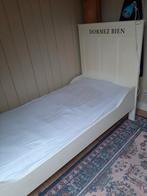 Eenpersoons houten bed zeer stevig, 90 x 200., Huis en Inrichting, Slaapkamer | Bedden, Rivièra Maison, 90 cm, Eenpersoons, Wit