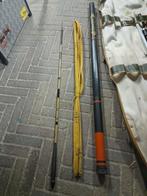 mooie vaste 3 delige hengel met verschillende topjes, Ophalen of Verzenden, Zo goed als nieuw, Vaste hengel