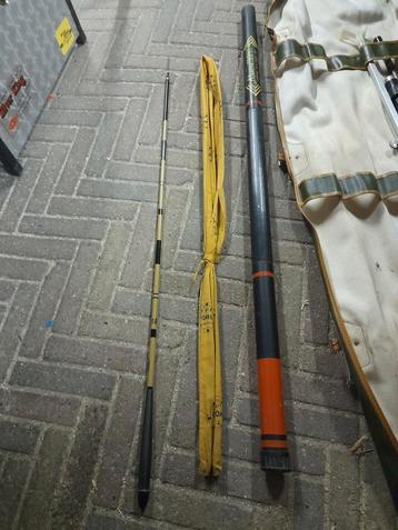 mooie vaste 3 delige hengel met verschillende topjes beschikbaar voor biedingen