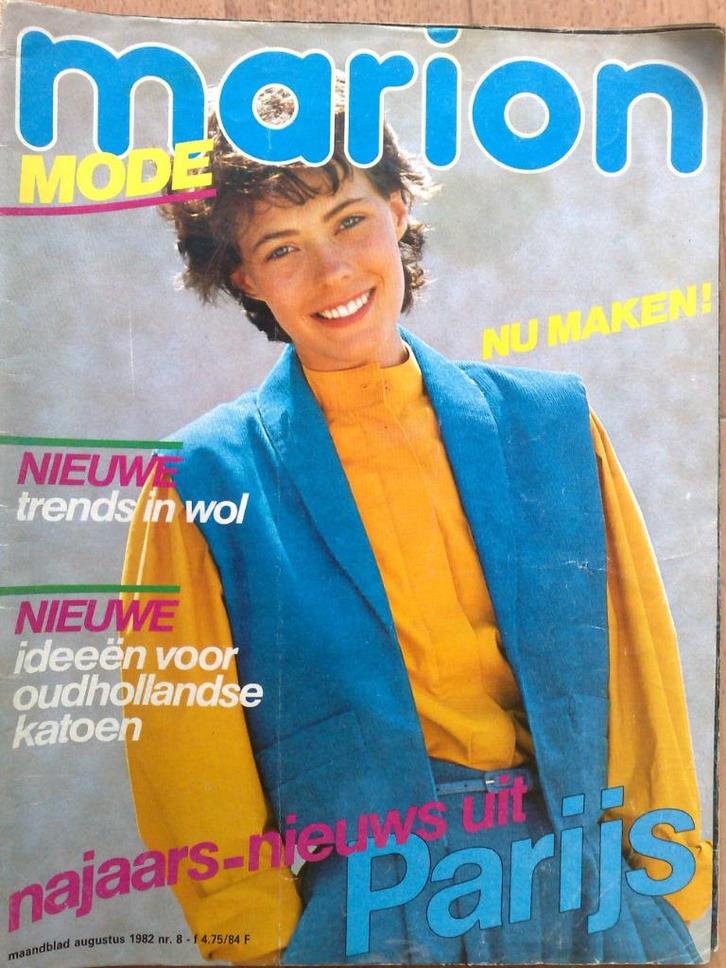 Marion mode augustus nr. 8 / 1982, Hobby en Vrije tijd, Kledingpatronen, Gebruikt, Marion, Verzenden