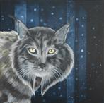 Prachtig schilderij van een Lynx (handgeschilderd), Ophalen of Verzenden