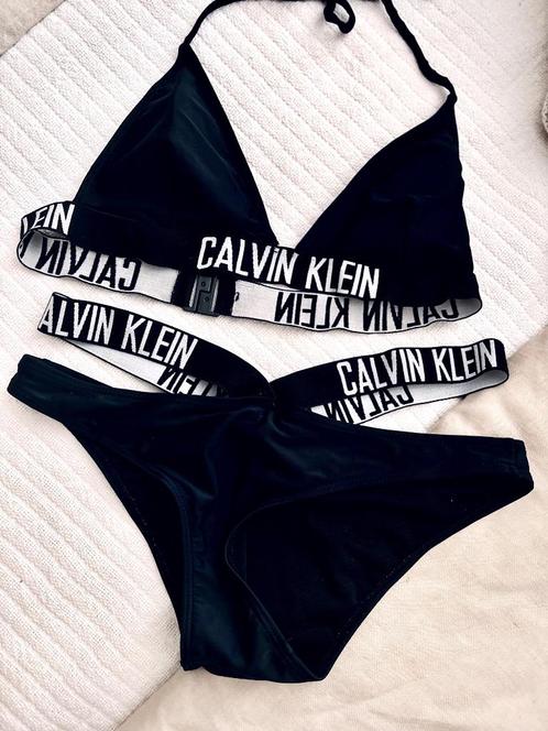 2-delige bikini Sét CALVIN KLEIN Logo/Letters Zwart/Wit M/38, Kleding | Dames, Badmode en Zwemkleding, Zo goed als nieuw, Bikini