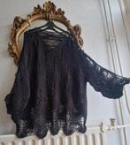 Als nieuw! Prisa collection zwart opengewerkt apart truitje, Prisa, Zwart, Trui of Vest, Ophalen of Verzenden