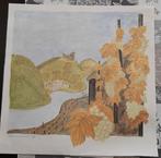 Landschap door Ton Kilsdonk, gesigneerd, Antiek en Kunst, Kunst | Litho's en Zeefdrukken, Ophalen of Verzenden