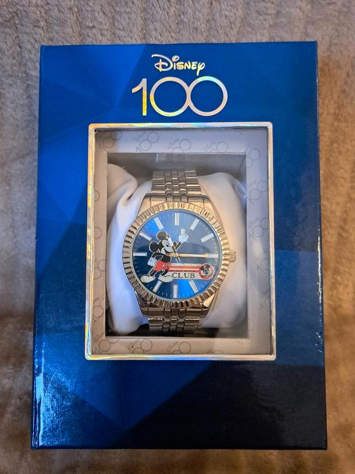 Disney 100 Herenhorloge - Mickey Mouse, Sieraden, Tassen en Uiterlijk, Horloges | Heren, Nieuw, Polshorloge, Overige merken, Staal