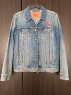 Levi’s dames spijkerjack spijkerjas maat M borduursel, Ophalen of Verzenden, Zo goed als nieuw, Blauw