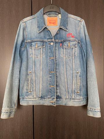 Levi’s dames spijkerjack spijkerjas maat M borduursel beschikbaar voor biedingen
