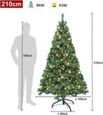 Prachtige kerstboom 210cm vast ingebouwde verlichting  Nieuw, Diversen, Kerst, Ophalen of Verzenden, Nieuw