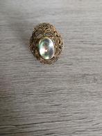 Vintage Ring met Steentjes, Gebruikt, Met edelsteen, Ophalen of Verzenden, Dame