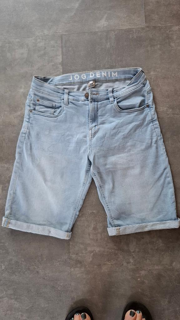 Jog Denim korte broek mt 176, Broek, Ophalen of Verzenden, Zo goed als nieuw, Jog Denim