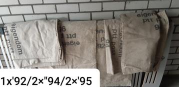 Postzakken (groot) 5 stuks, één partij beschikbaar voor biedingen