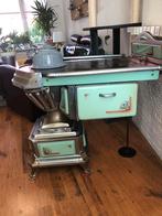 Plattebuiskachel, Huis en Inrichting, Kachels, Ophalen, Gebruikt, Hout, Plattebuiskachel