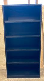 Mat zwarte metalen kast planken deuren stelling opbergen, Huis en Inrichting, Kasten | Stellingkasten, Ophalen, Zo goed als nieuw