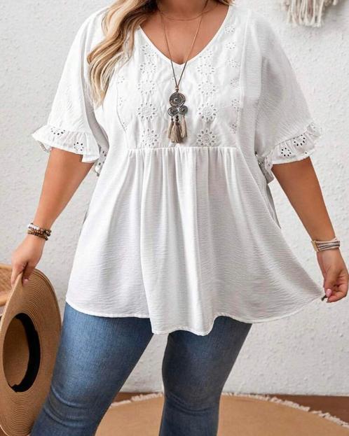 Top Jorinde (54 tm 66) ** NIEUW**, Kleding | Dames, Grote Maten, Nieuw, Shirt of Top, Wit, Verzenden