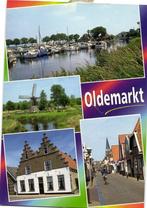 Oldemarkt - 4 afb o.a. molen haven - gelopen, Verzamelen, Ansichtkaarten | Nederland, Ophalen of Verzenden, 1980 tot heden, Gelopen