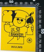 Sticker: Wulms - De Echte Bakker, Ophalen of Verzenden, Zo goed als nieuw, Bedrijf of Vereniging