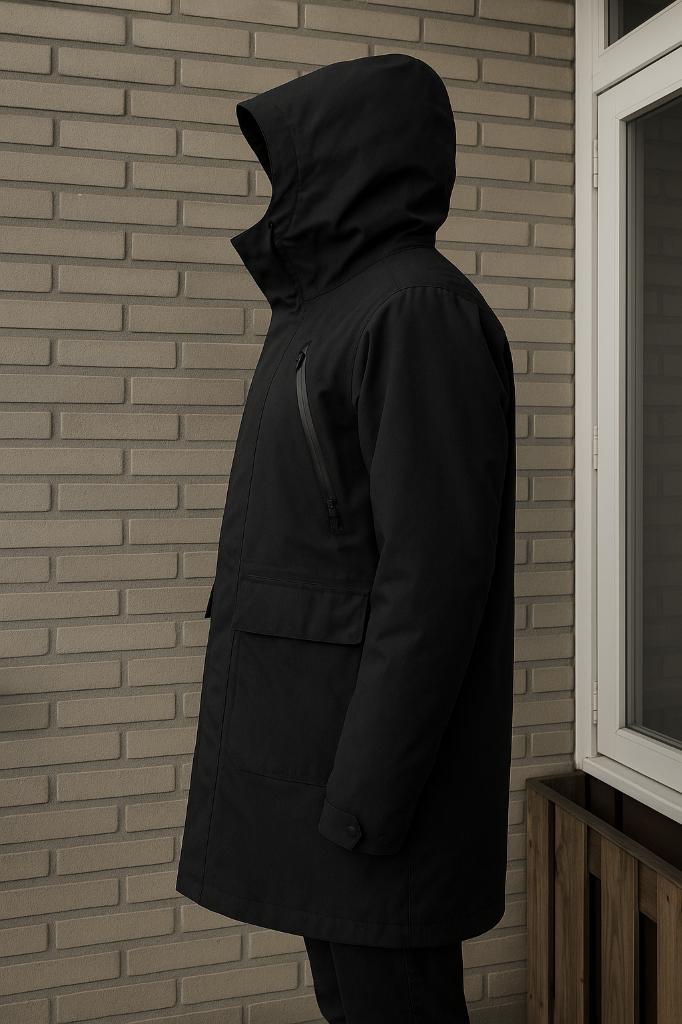 Distrikt Norrebro heren winterjas parka lang maat M, Kleding | Heren, Jassen | Winter, Zwart, Ophalen of Verzenden