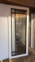 Opdek paneeldeur 93x231.5 cm blank glas linkshangend nr 237, Ophalen, 80 tot 100 cm, 215 cm of meer, Binnendeur