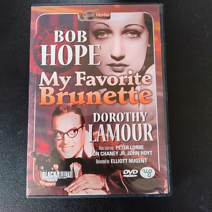 A5-2) My favorite brunette (met Bob Hope), Cd's en Dvd's, Dvd's | Overige Dvd's, Zo goed als nieuw, Alle leeftijden, Ophalen of Verzenden
