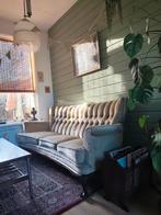 vintage groene fluwelen bank ruil voor flesje wijn, Ophalen, 75 tot 100 cm, Stof