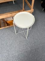 IKEA Tafel - Wit - Ronde Vorm, 45 tot 60 cm, Minder dan 55 cm, Gebruikt, Metaal of Aluminium