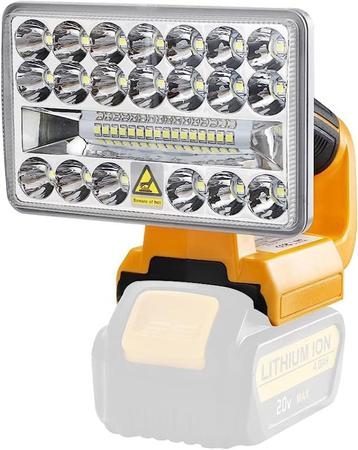 LED lampen met USB Voor Makita - DeWalt gereedschapsaccu's