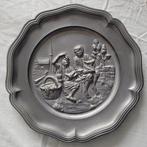 669 gram tinnen bord, zware kwaliteit 23 cm hoogte, Antiek en Kunst, Antiek | Tin, Ophalen of Verzenden