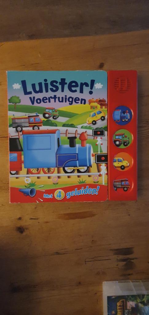 luister boekje voertuigen, Boeken, Kinderboeken | Baby's en Peuters, Zo goed als nieuw, 6 tot 12 maanden, Ophalen of Verzenden