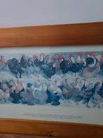 Kippen schilderij poster in Houten lijst, Ophalen
