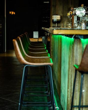 Vintage leren barkrukken, Django barkruk leer ZH: 80 cm  55 beschikbaar voor biedingen