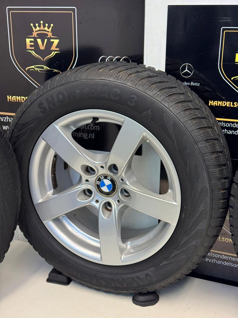 Org.205/60R16 BMW 1-serie velgen met winterbanden 5x120, Auto-onderdelen, Banden en Velgen, Gebruikt, 16 inch, EVZ Handelsonderneming