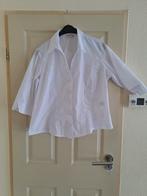 Witte getailleerde dames blouse maat 48, Kleding | Dames, Biaggini, Ophalen of Verzenden, Zo goed als nieuw, Blouse of Tuniek