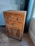 Mango houten kastje met laden, Huis en Inrichting, Kasten | Dressoirs, Ophalen, Zo goed als nieuw, 25 tot 50 cm, 50 tot 100 cm
