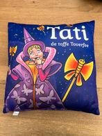 Leuk Kussen met Tati de Toverfee, Ophalen of Verzenden, Gebruikt, Overige kleuren, Vierkant