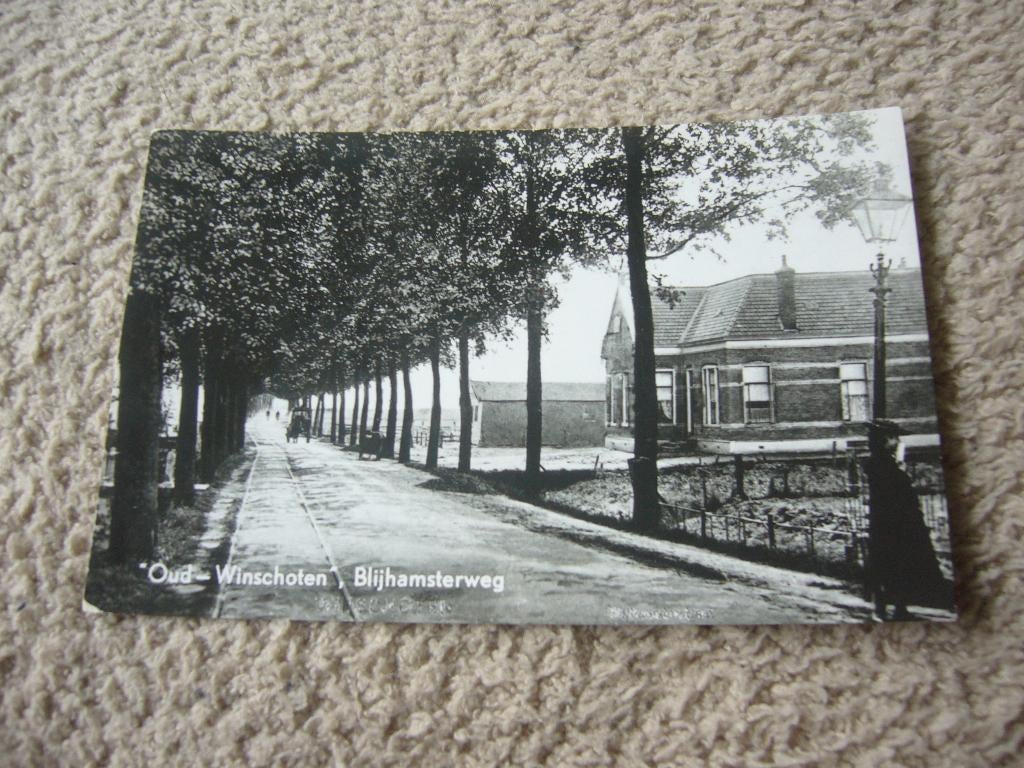OUD WINSCHOTEN  :::: BLIJHAMSTERWEG, Ophalen of Verzenden, 1940 tot 1960, Ongelopen, Groningen