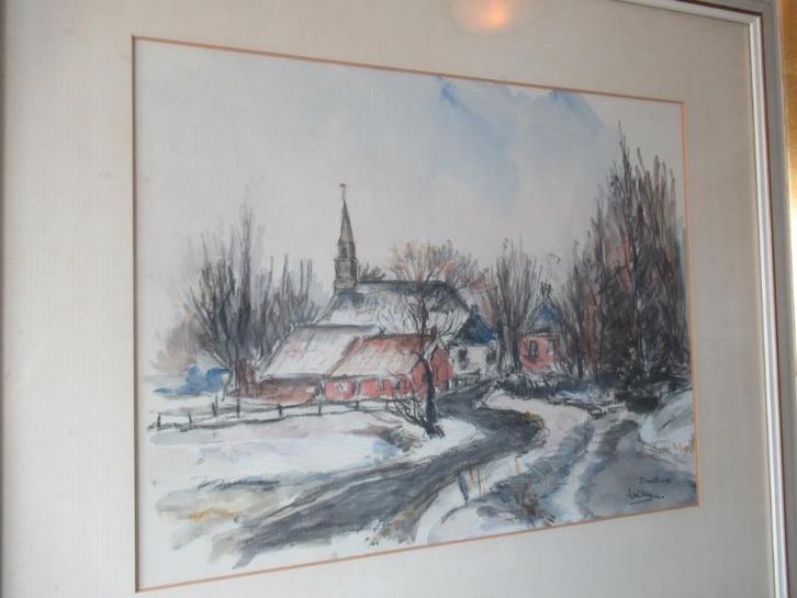 H.W Schreuder -  Groninger Kunst, Antiek en Kunst, Kunst | Schilderijen | Klassiek, Ophalen of Verzenden
