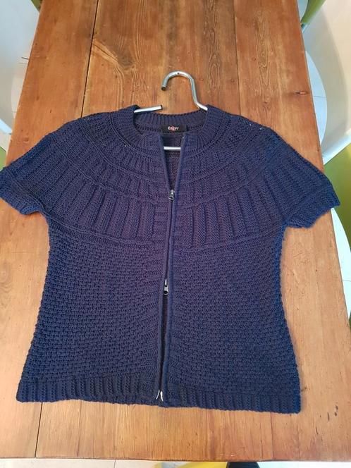 Donkerblauw Vestje/Top van Enjoy., Kleding | Dames, Truien en Vesten, Zo goed als nieuw, Maat 38/40 (M), Blauw, Ophalen of Verzenden