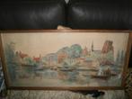 DORDRECHT, Gekl Panorama Ets door Eugene van RENSBURG, Antiek en Kunst, Ophalen
