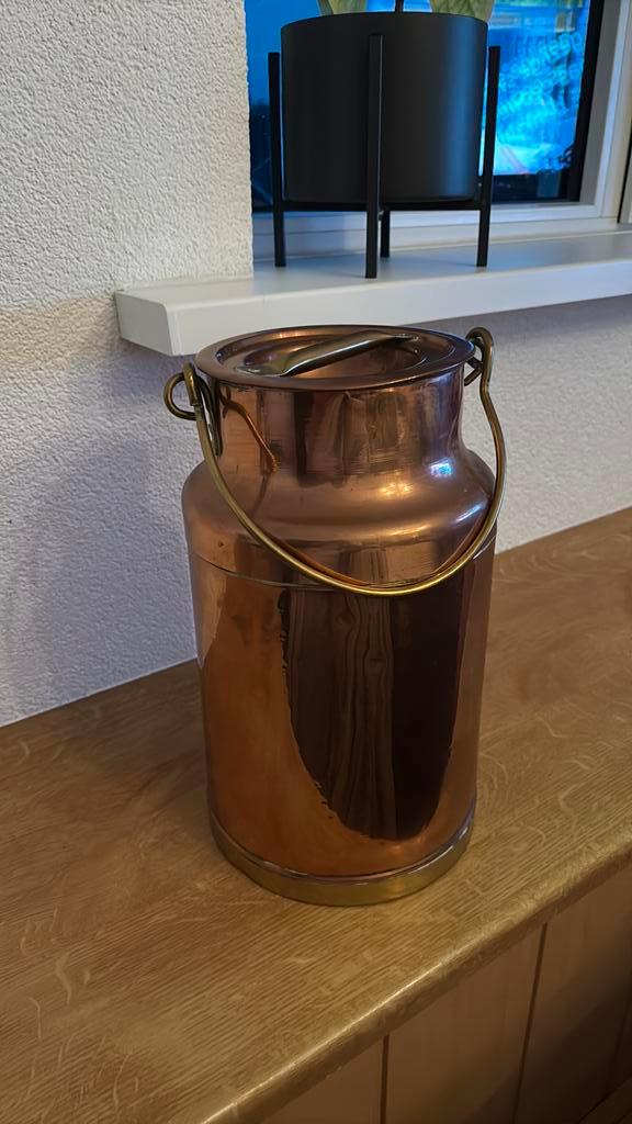 Antieke Koperen Melkkan, Antiek en Kunst, Antiek | Koper en Brons, Koper, Ophalen of Verzenden