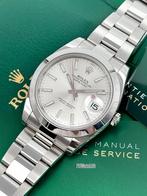 Rolex Datejust 41 126300 Silver FULL SET S&C BON 2020., Gebruikt, Rolex, Polshorloge, Ophalen of Verzenden