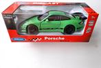 Welly Porsche 911 GT3 RS, deuren kunnen open, Groen, Ophalen, Nieuw, Auto