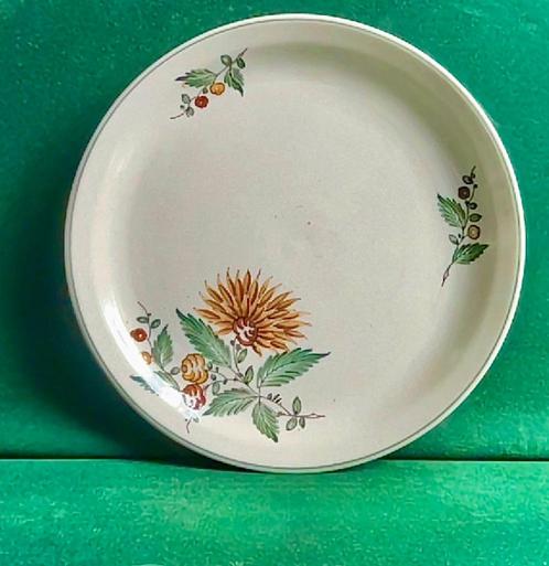 Sierbord bord Royal Gouda Zuid Holland Hand Painted bloem, Antiek en Kunst, Antiek | Keramiek en Aardewerk, Ophalen of Verzenden