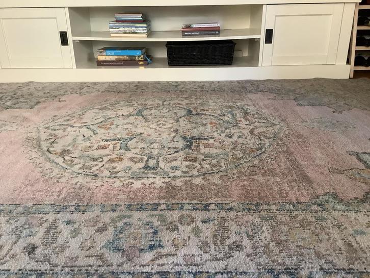 Wit Landelijk Dressoir - 211cm Breed, Huis en Inrichting, Kasten | Dressoirs, Zo goed als nieuw, 200 cm of meer, Ophalen