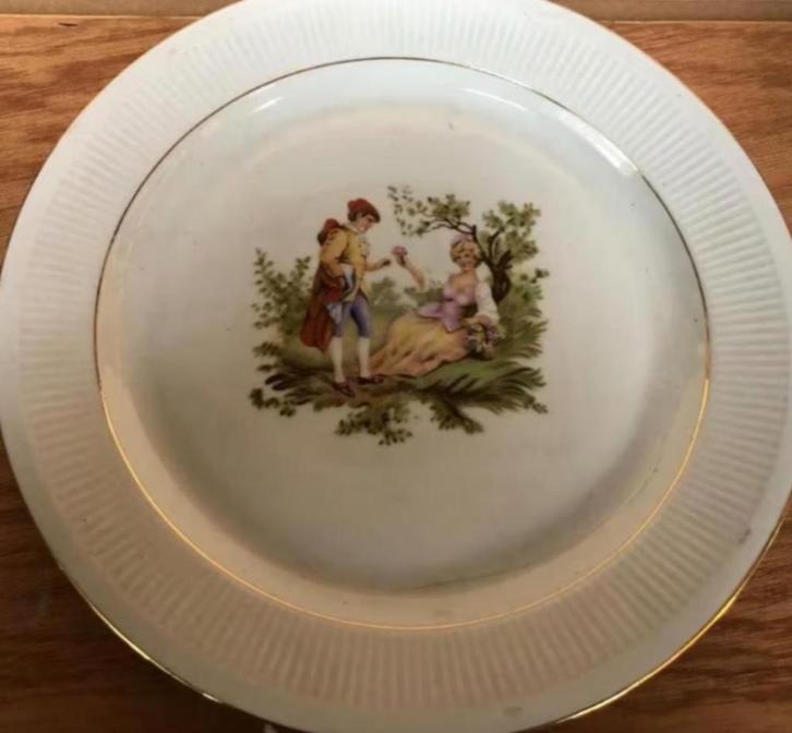 Wandbord Chodziez Poland - Limoges stijl- (23,5 cm), Antiek en Kunst, Antiek | Wandborden en Tegels, Ophalen of Verzenden