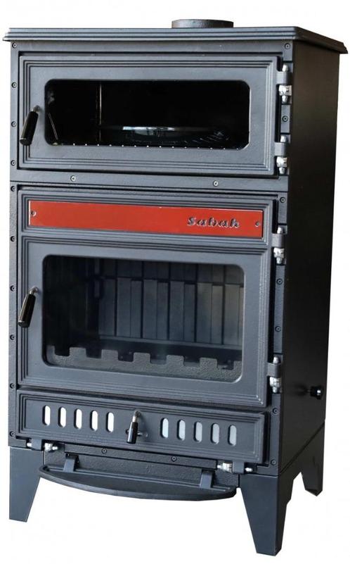 S107 Sabah Open Haard Met Oven –Houtkachels– Gietijzer, Huis en Inrichting, Kachels, Nieuw, Vrijstaand, Houtkachel, Hout, Ophalen of Verzenden